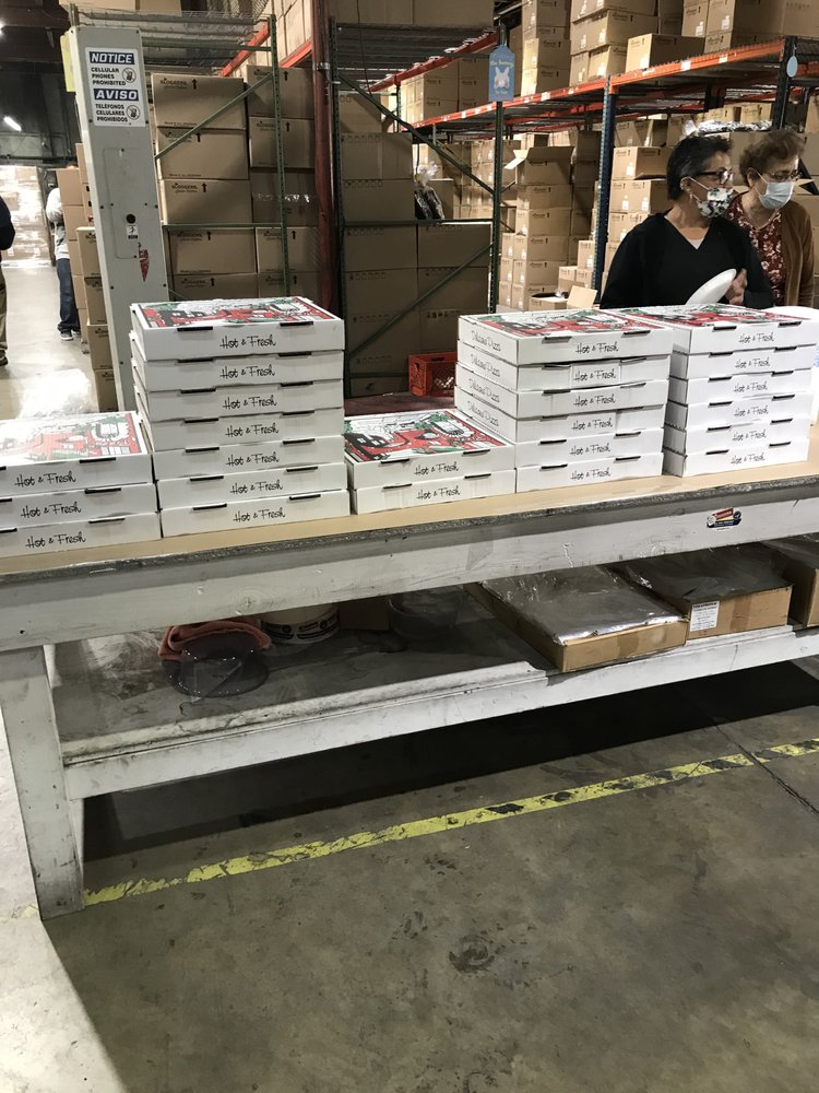 Pizza King catering boxes ready for events