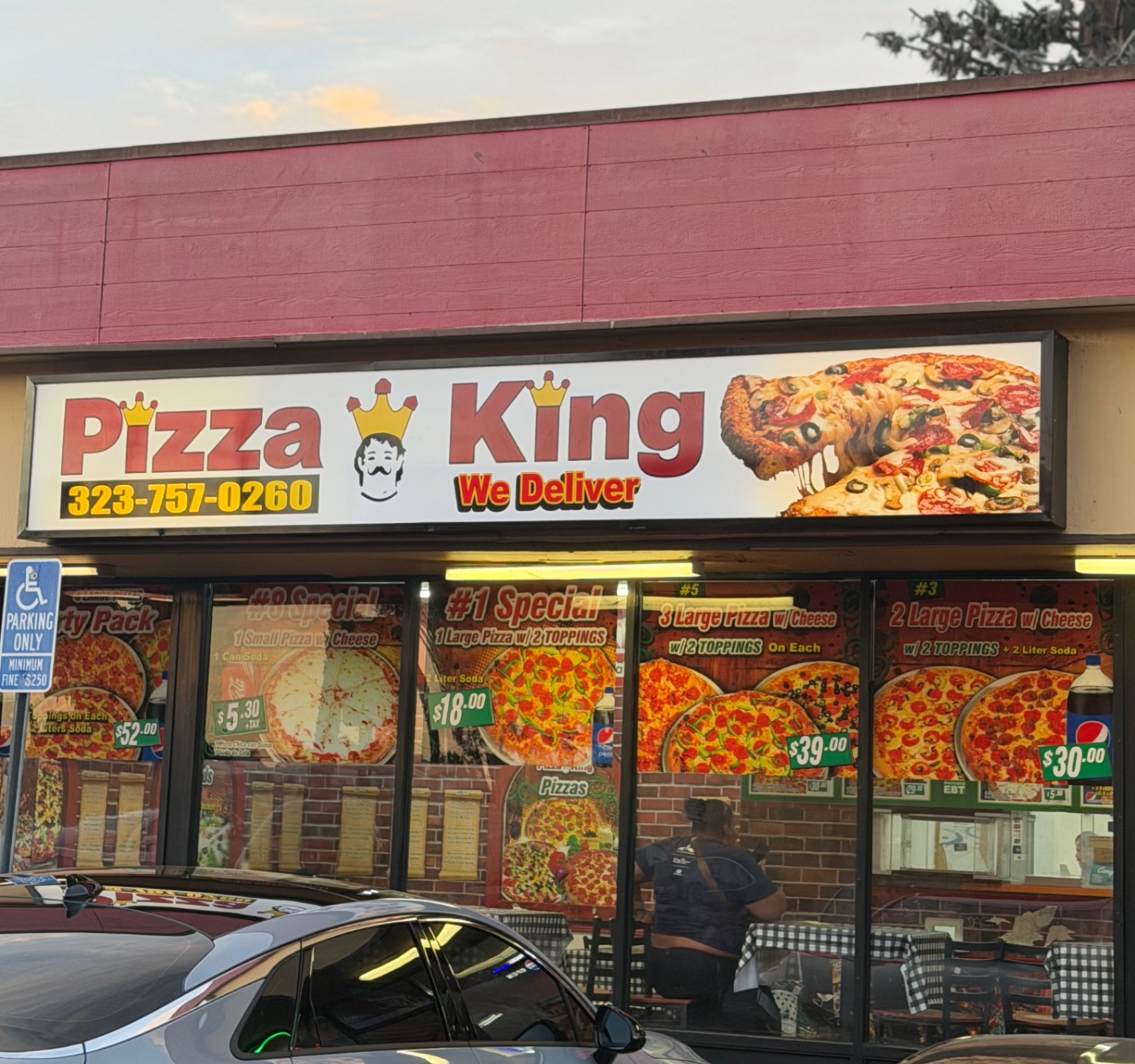 Pizza King storefront